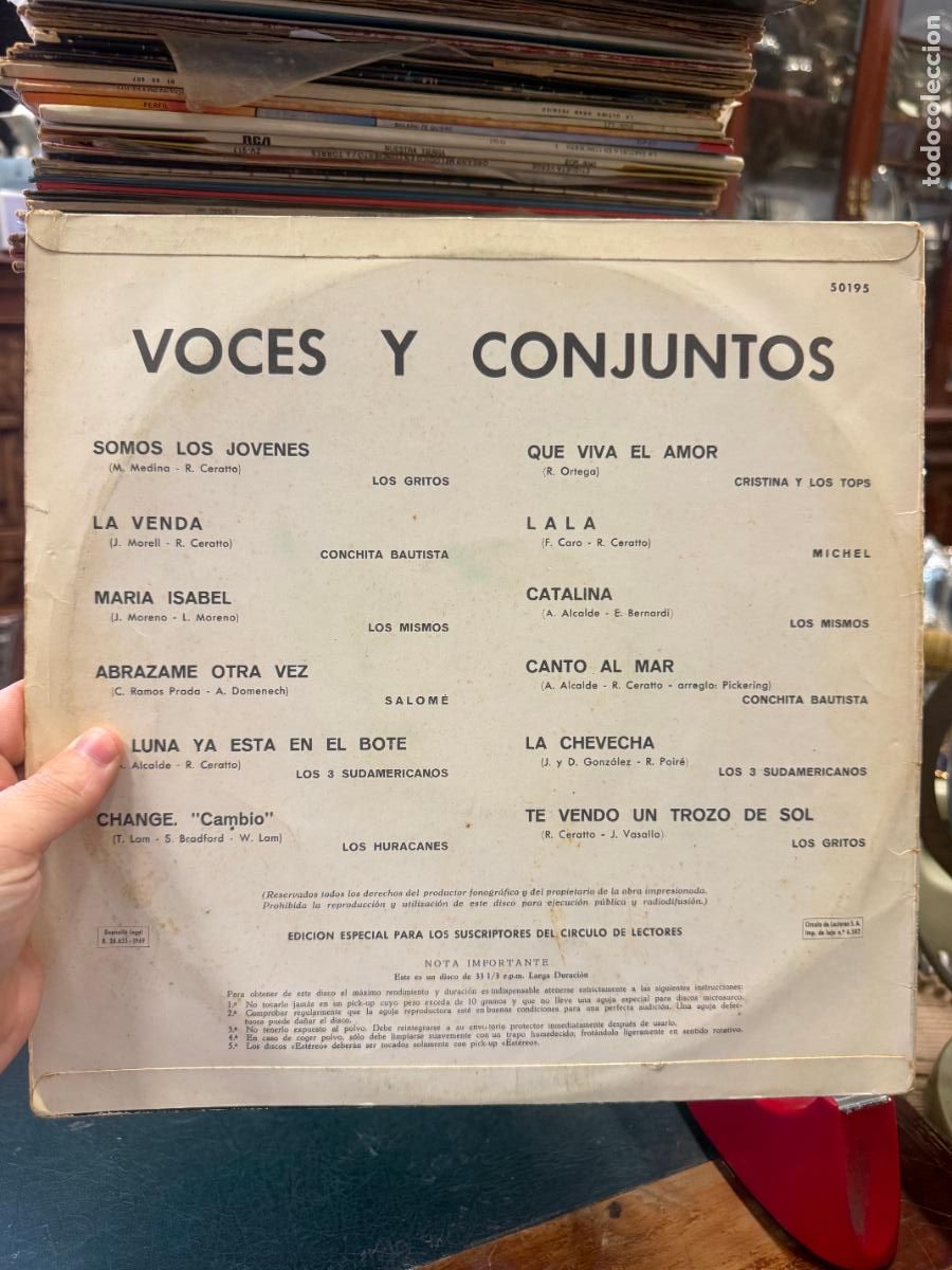 Discos de vinilo: LP VOCES Y CONJUNTOS - Foto 2