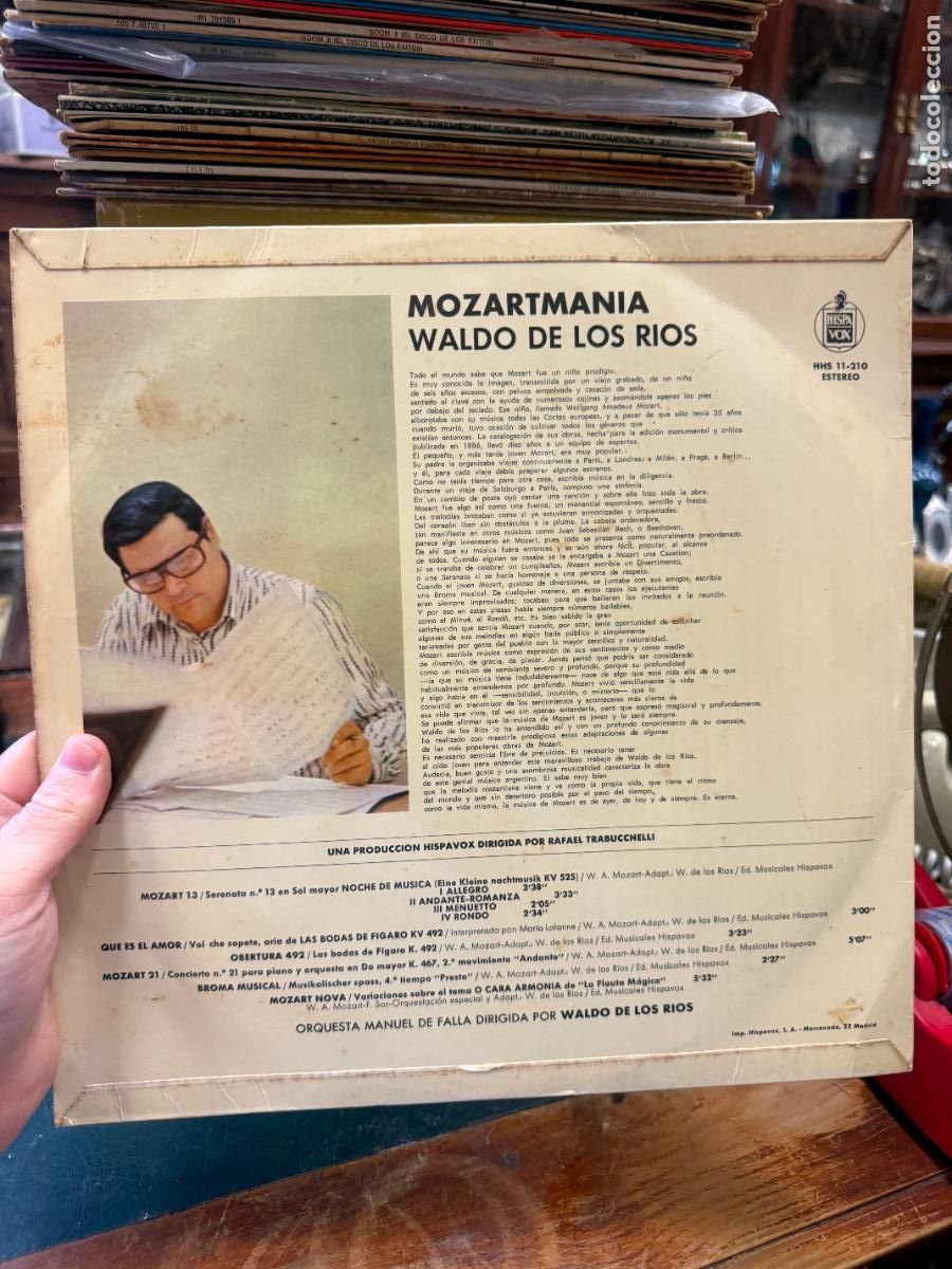 Discos de vinilo: LP MOZARTMANIA - WALDO DE LOS RIOS - Foto 2
