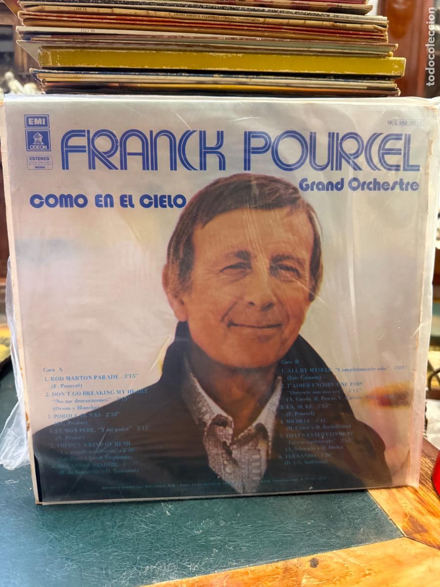 Discos de vinilo: LP FRANCK POURCEL - COMO EN EL CIELO