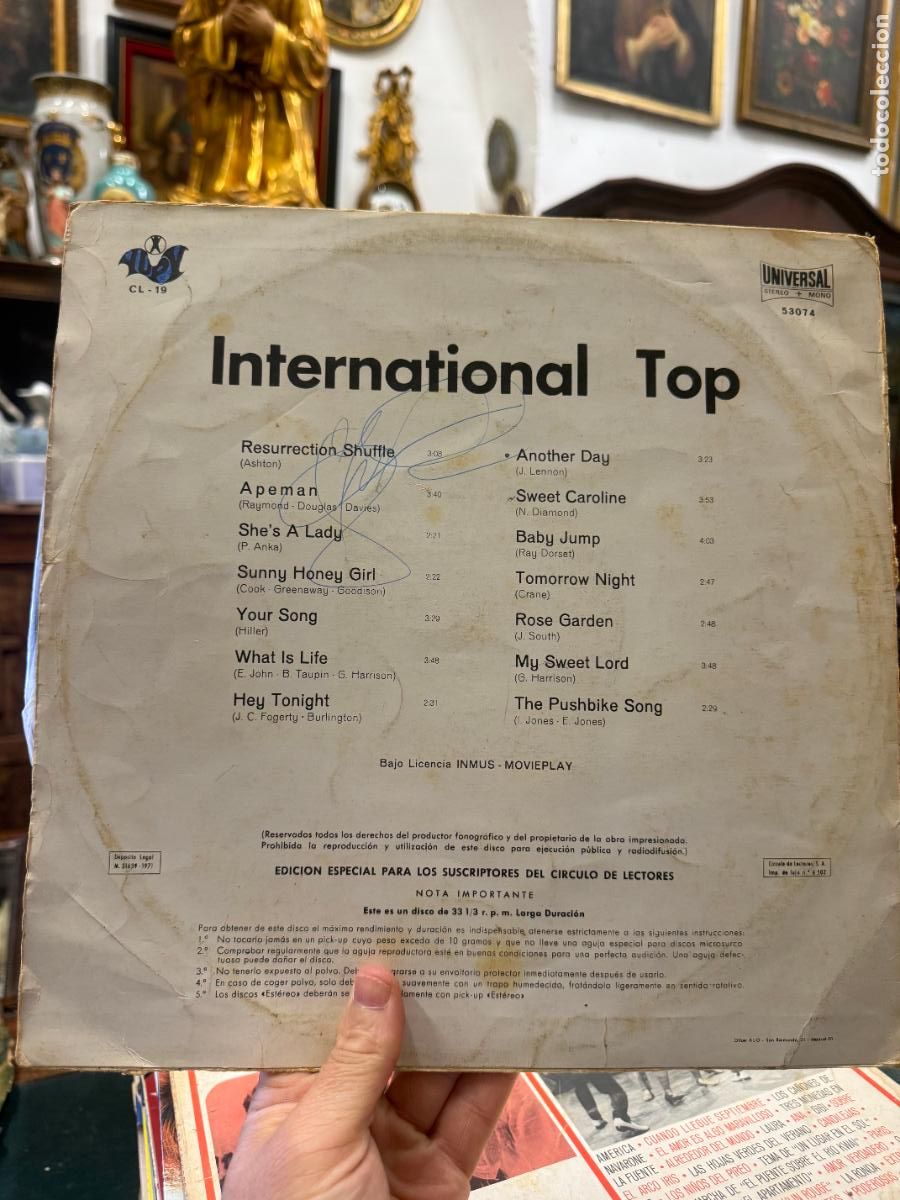 Discos de vinilo: LP INTERNATIONAL TOP - Foto 2