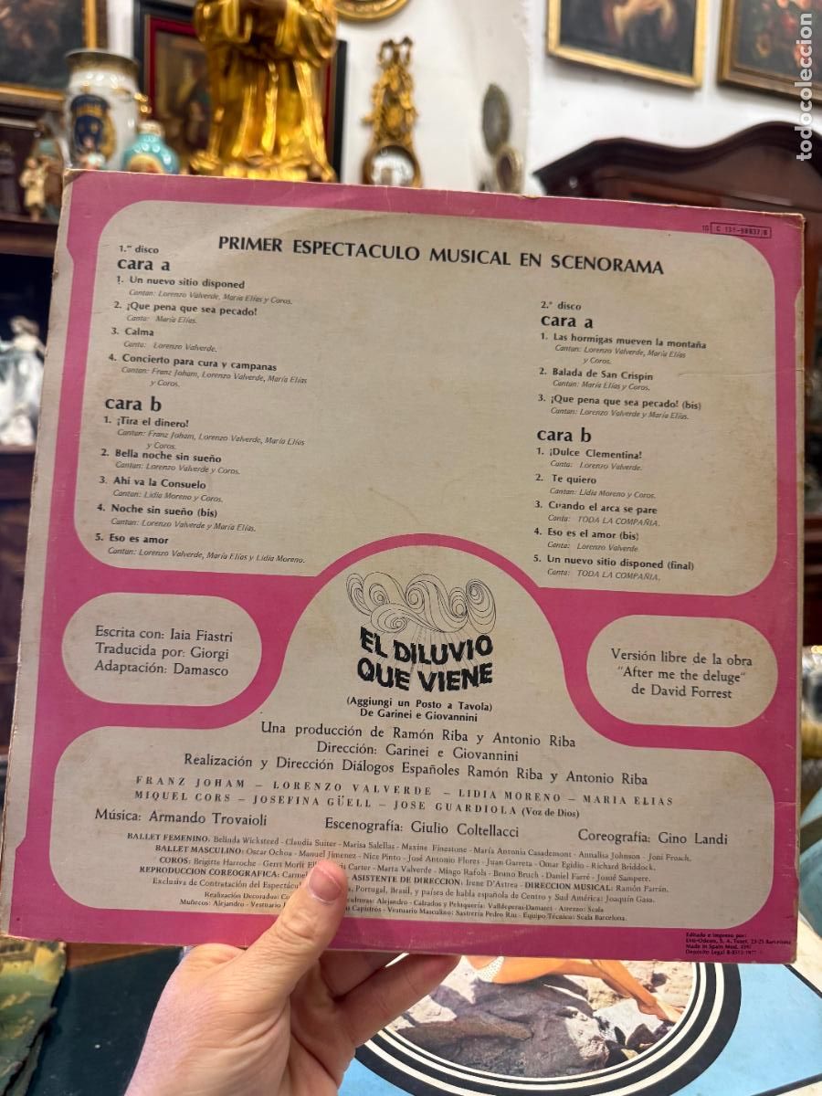 Discos de vinilo: LP EL DILUVIO QUE VIENE - Foto 2