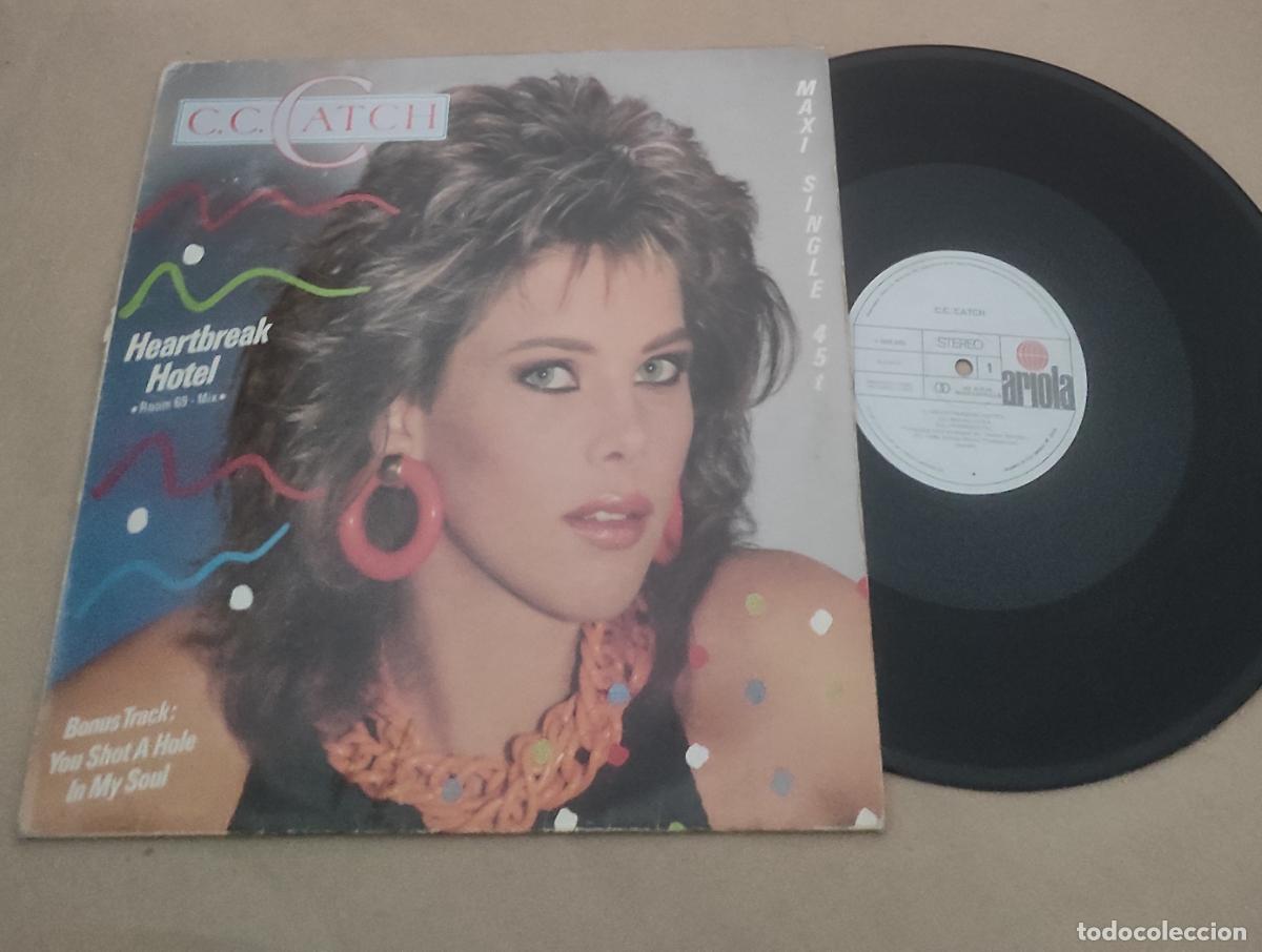 Discos de vinilo: C.C. Catch - Heartbreak Hotel &middot;Room 69 - Mix&middot; 1986-MAXI-EDICION ESPA&Ntilde;OLA-