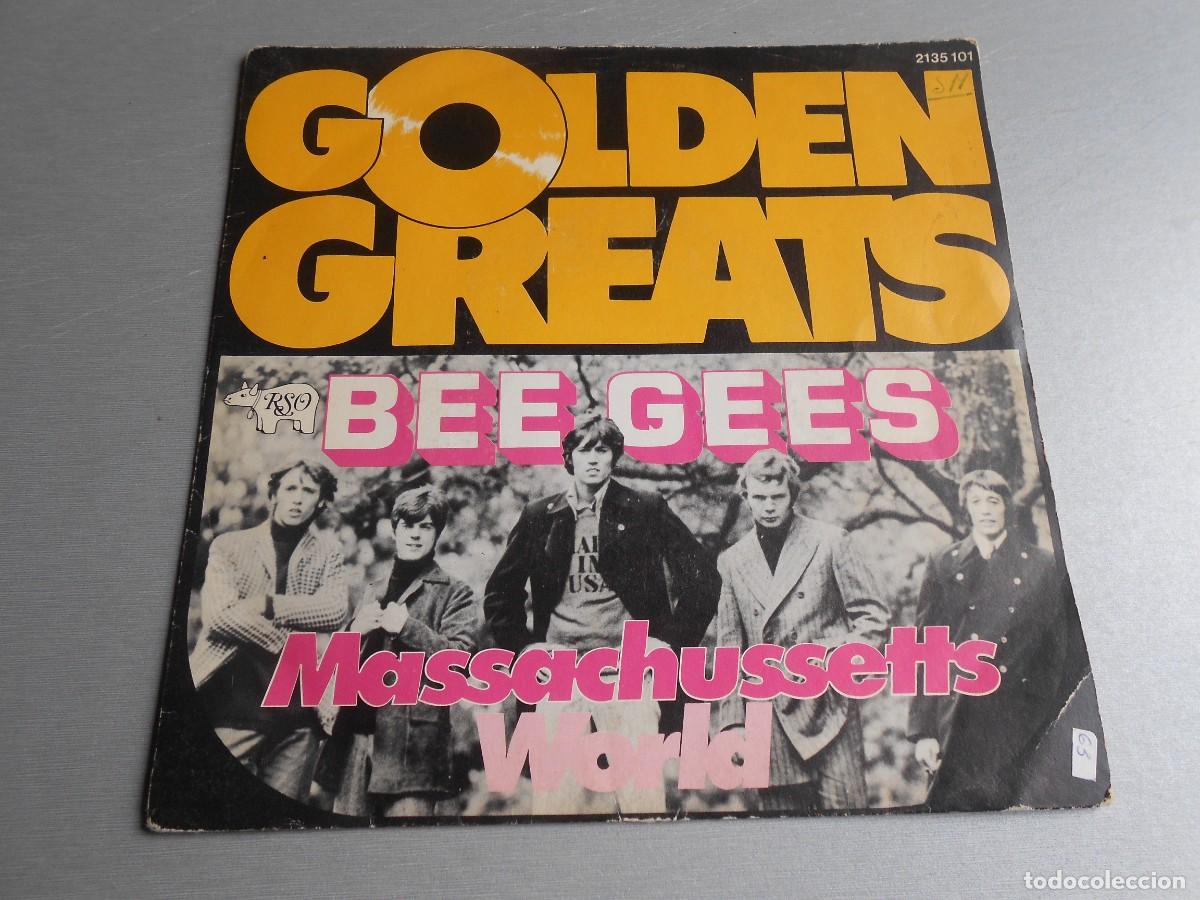 Discos de vinilo: BEE GEES, SG, MASSACHUSETTS + 1, A&Ntilde;O 1977, RSO 2135 101, MADE IN GERMANY