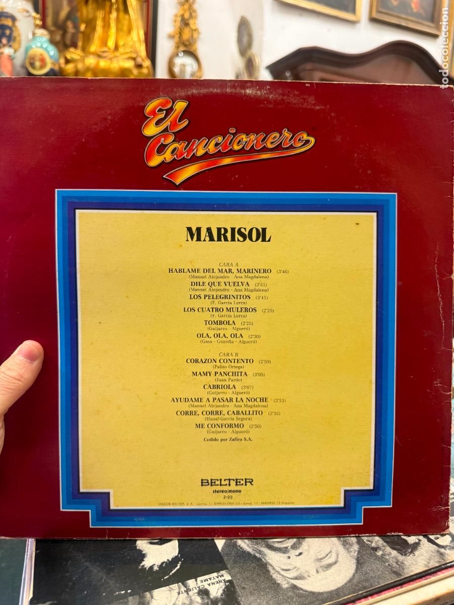 Discos de vinilo: LP EL CANCIONERO - MARISOL - Foto 2