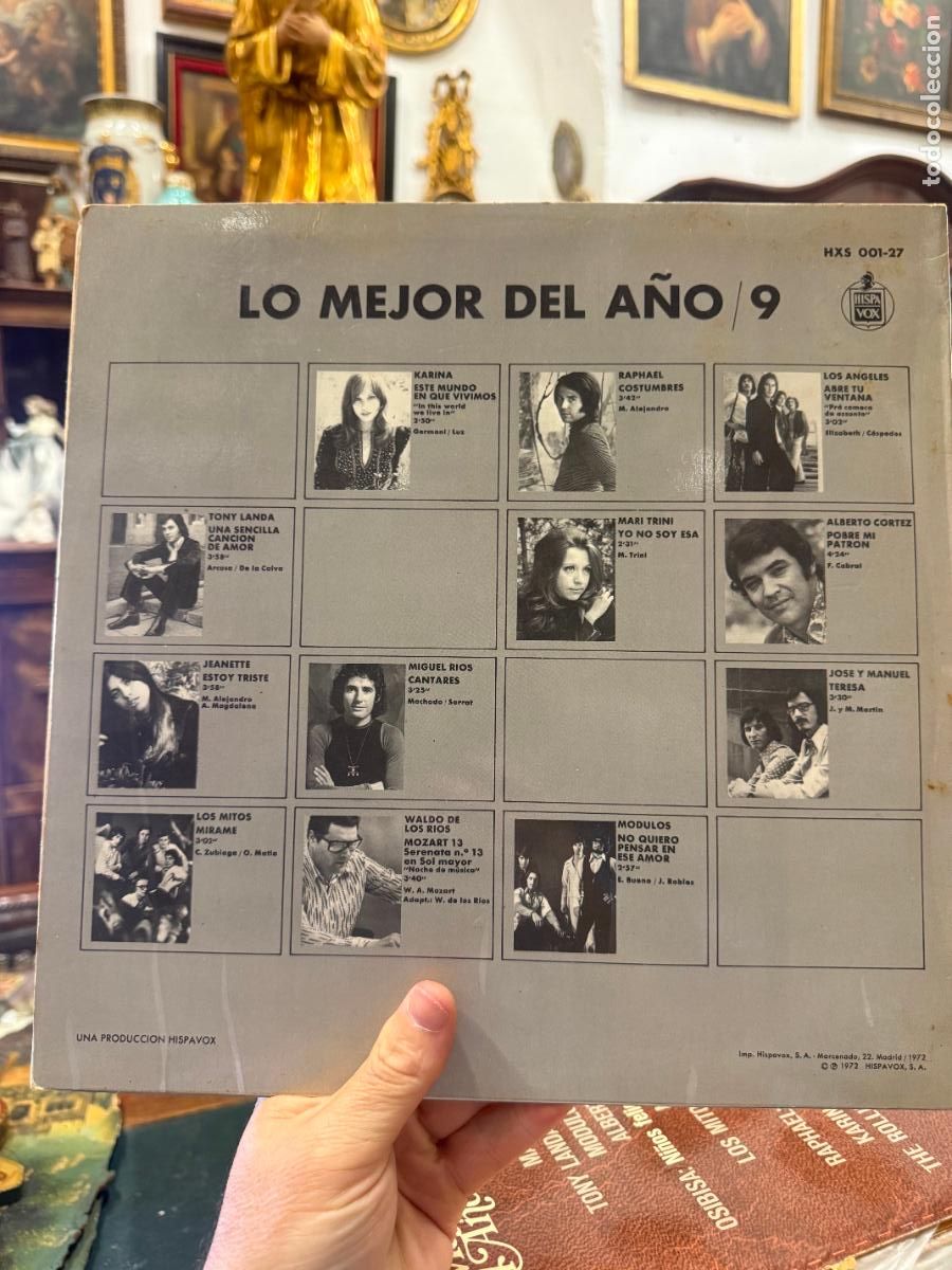 Discos de vinilo: LP LO MEJOR DEL A&Ntilde;O VOL. 9 - Foto 2