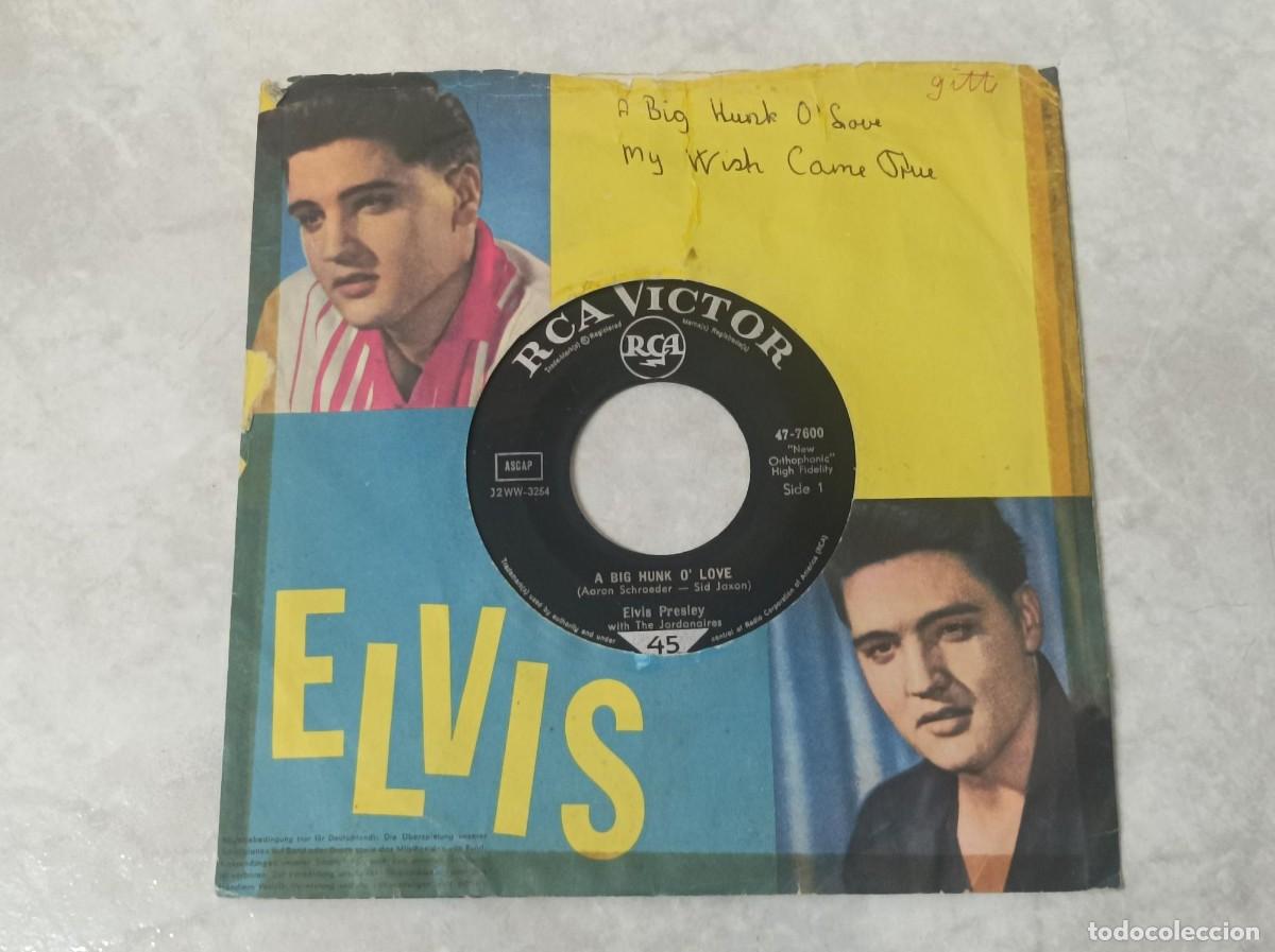Discos de vinilo: Elvis Presley single original-raro Leer- - Foto 1
