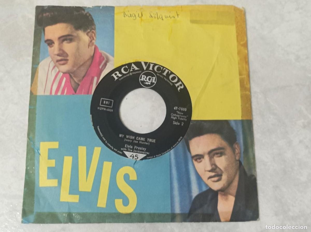 Discos de vinilo: Elvis Presley single original-raro Leer- - Foto 2