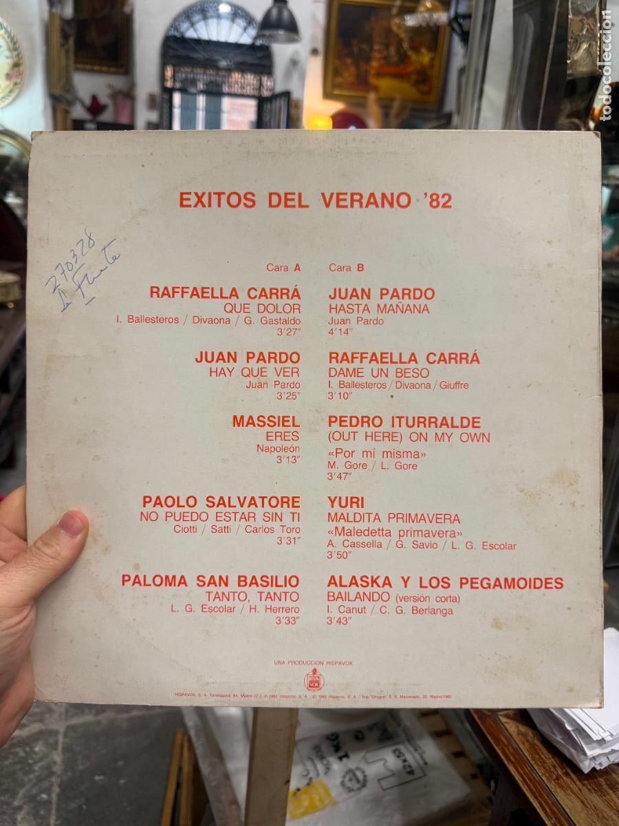 Discos de vinilo: LP EXITOS DEL VERANO 82 - Foto 2