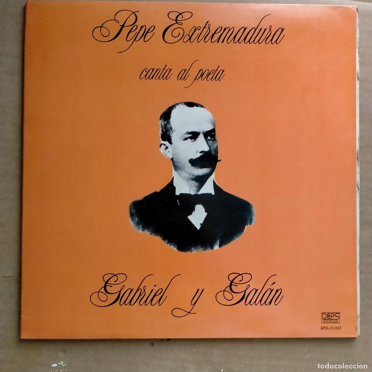 Discos de vinilo: pepe extremadura canta al poeta gabriel y gal&aacute;n. LP EDITADO POR DEPS, 1987. COMPLETAMENTE NUEVO