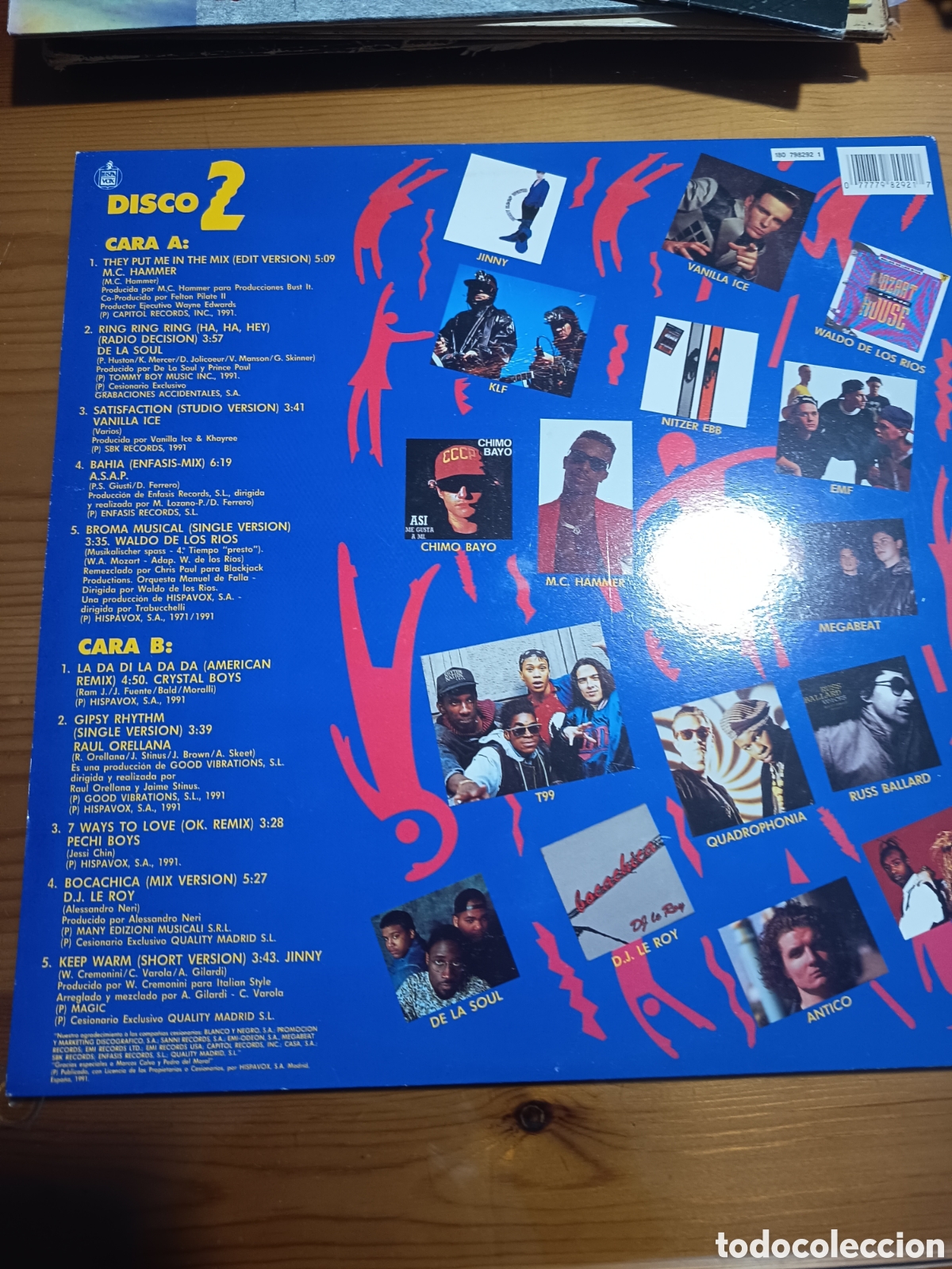 Discos de vinilo: Doble Disco de vinilo &rdquo; &Eacute;xtasis Total &rdquo; , recopilatorio electr&oacute;nica,dance ,techno - Foto 2