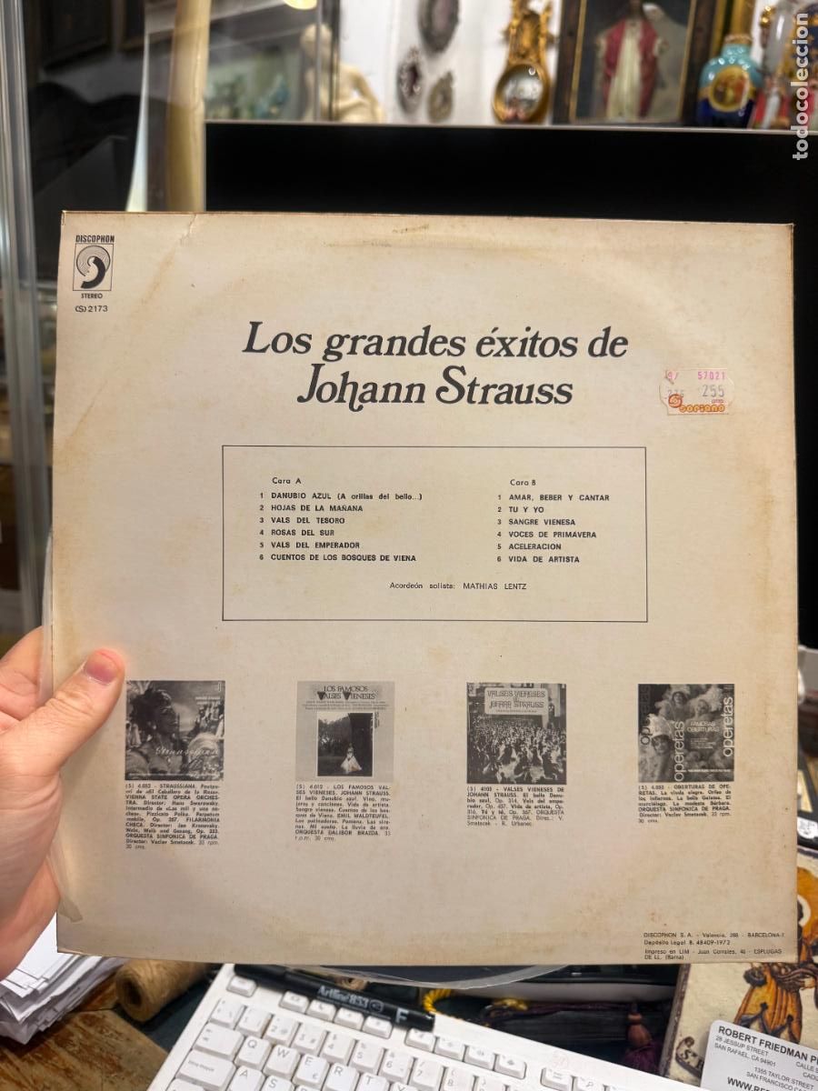 Discos de vinilo: LP LOS GRANDES EXITOS DE JOHANN STRAUSS - Foto 2