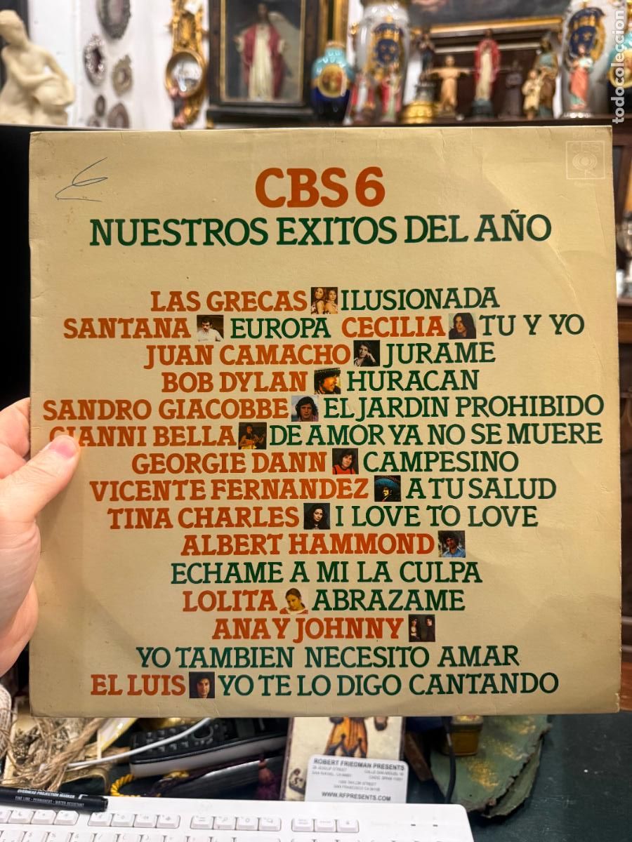 Discos de vinilo: LP NUESTROS EXITOS DEL A&Ntilde;O CBS 6 - Foto 1