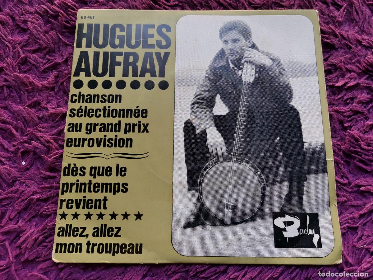 Discos de vinilo: Hugues Aufray &ndash; D&egrave;s Que Le Printemps Revient Vinilo 7&rdquo; Single 1964 France 60461