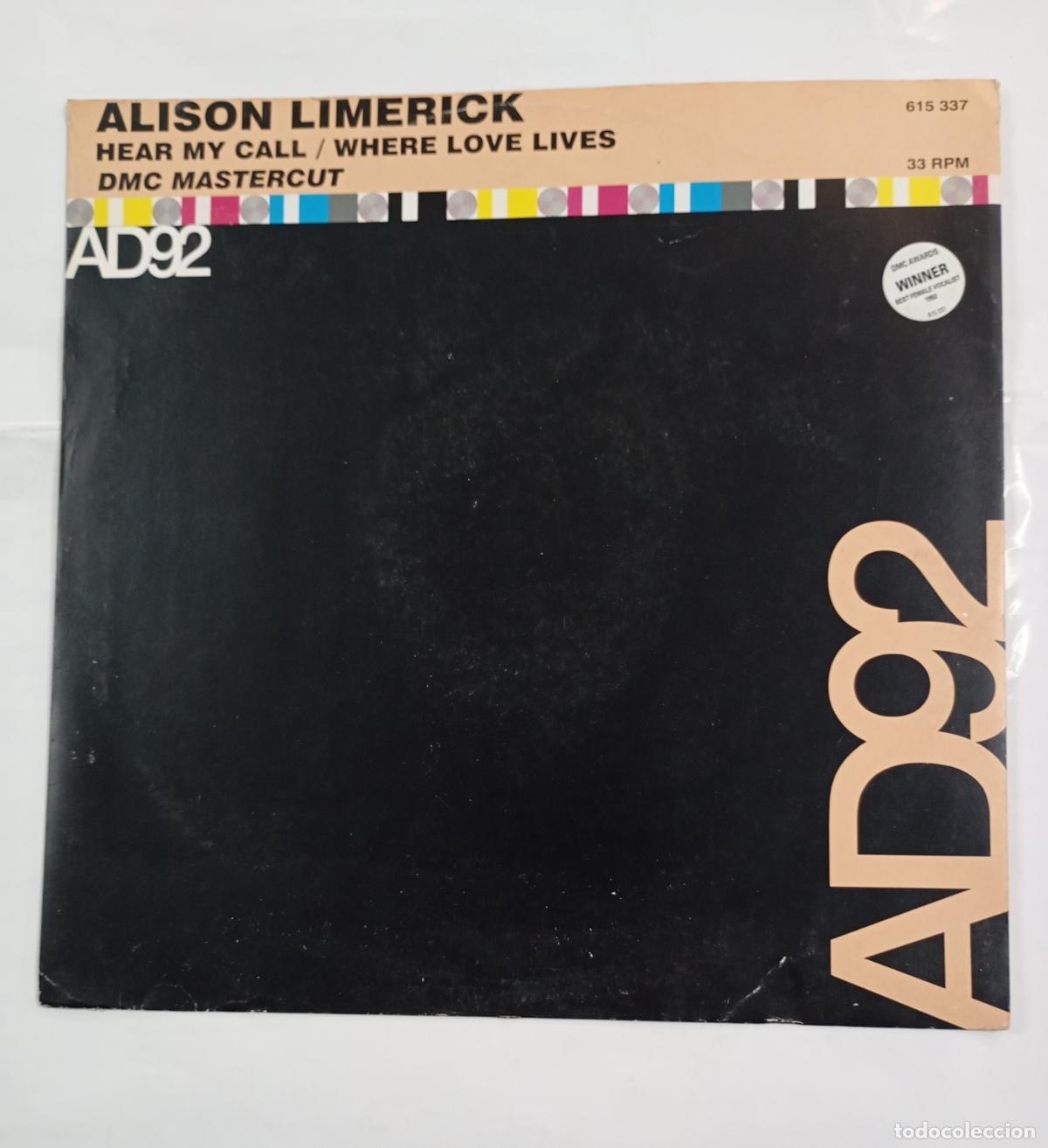 Discos de vinilo: AD92. ADISON LIMERICK. HEAR MY CALL. MAXI-SINGLE. TDKDA30