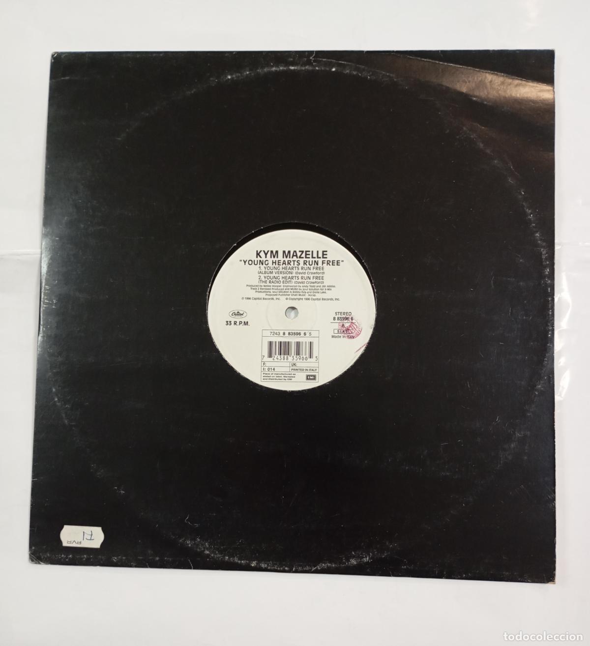 Discos de vinilo: KYM MAZELLE. YOUNG HEARTS RUN ME. MAXI-SINGLE. TDKDA30