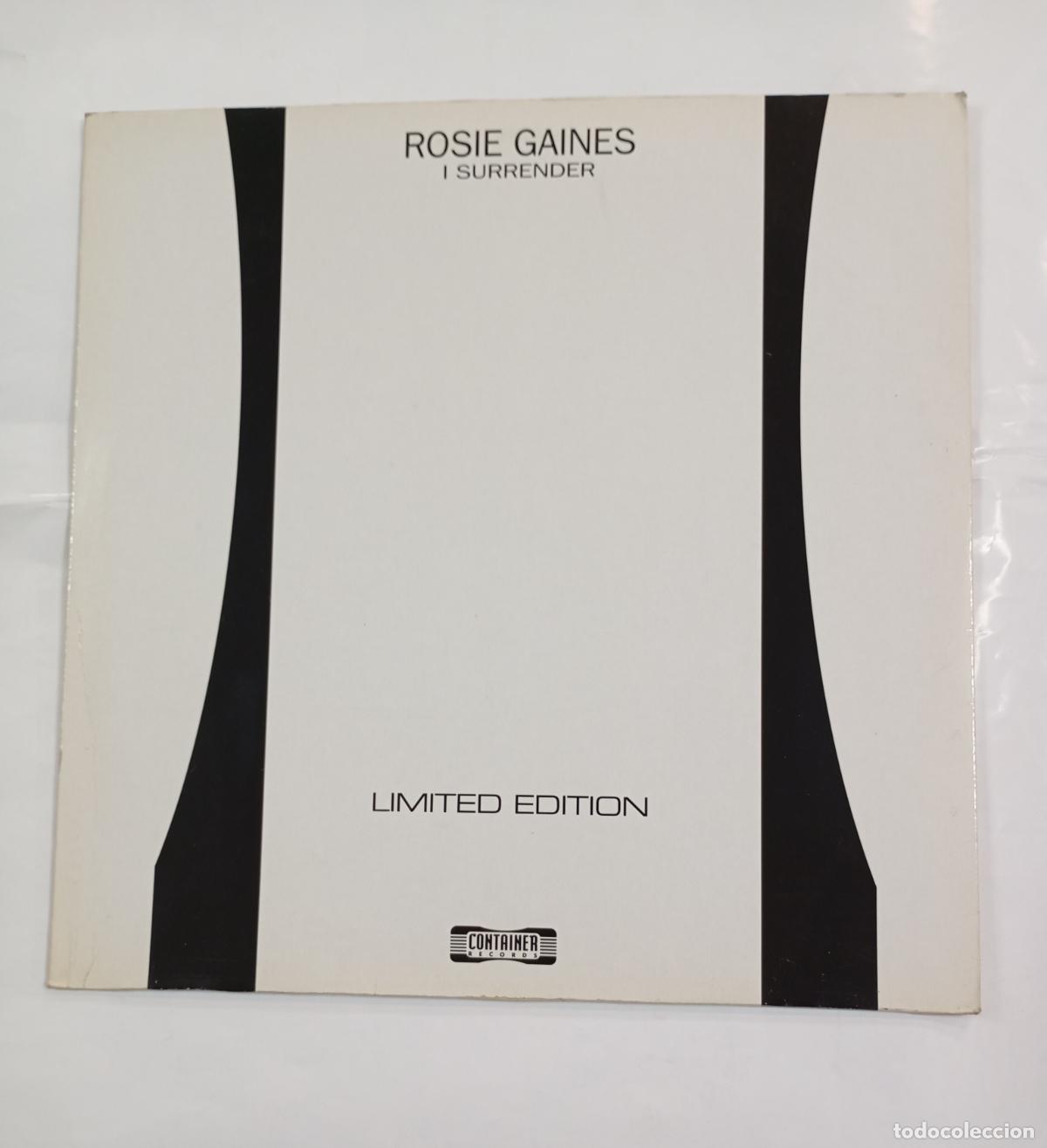 Discos de vinilo: ROSIE GAINERS. I SURRENDER. MAXI-SINGLE. TDKDA30
