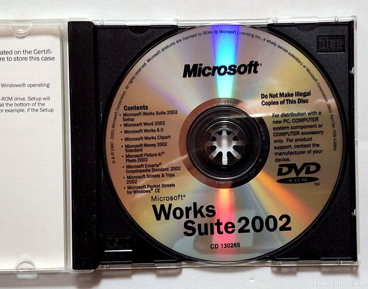 Discos de vinilo: CD-ROM Works Suite 2002 de Microsoft - Foto 2