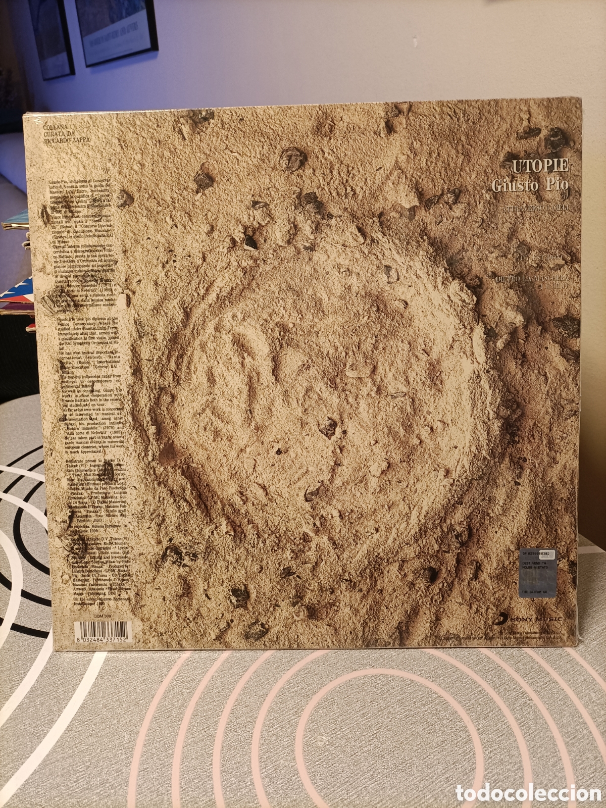 Discos de vinilo: Vinilo, Utop&iacute;a,Giusto Pio,(Electr&oacute;nica) - Foto 2