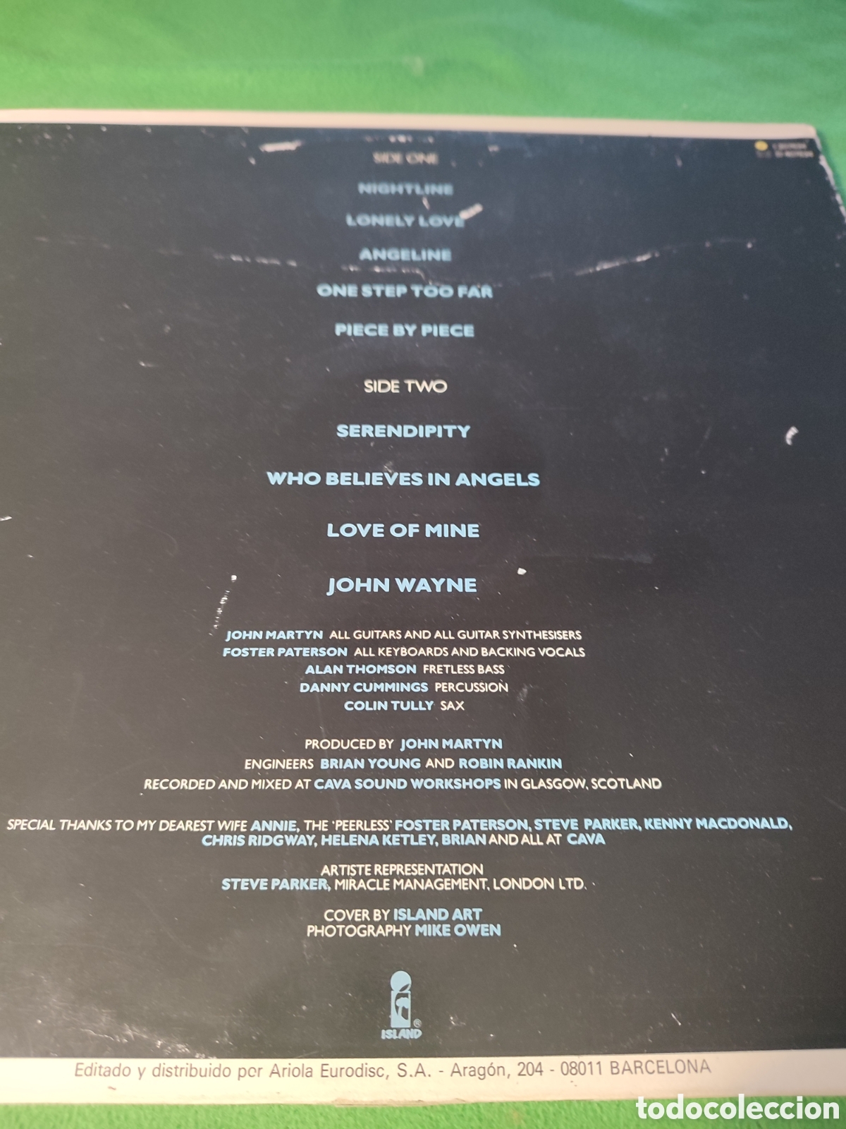 Discos de vinilo: John Martyn - Piece by piece 1986 - Foto 4