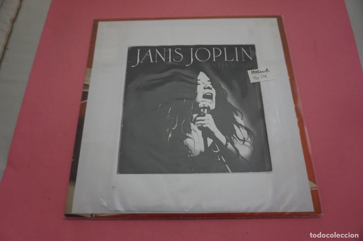 Discos de vinilo: DOBLE LP/ JANIS JOPLIN - ANTHOLOGY - FUNDA NO ORIGINAL - VINILO EN BUEN ESTADO