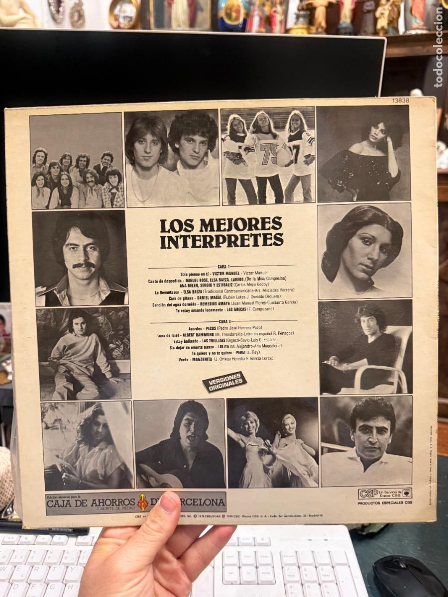 Discos de vinilo: LP LOS MEJORES INTERPRETES - Foto 2