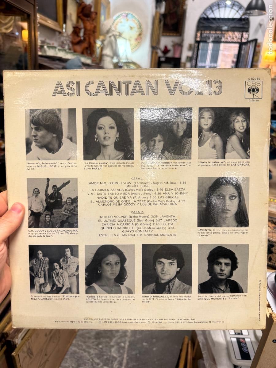 Discos de vinilo: LP ASI CANTAN VOL. 13 - Foto 2