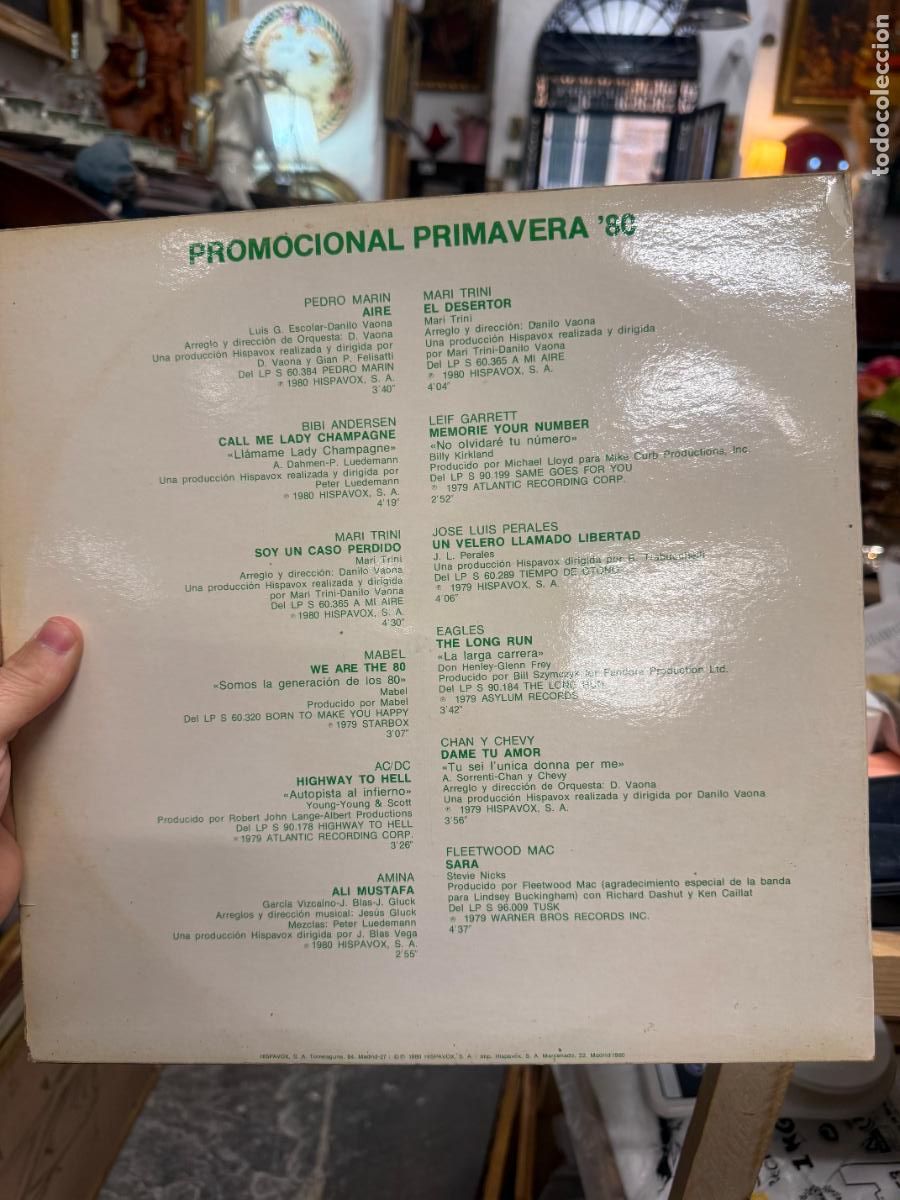 Discos de vinilo: LP PROMOCIONAL PRIMAVERA 80 - Foto 2
