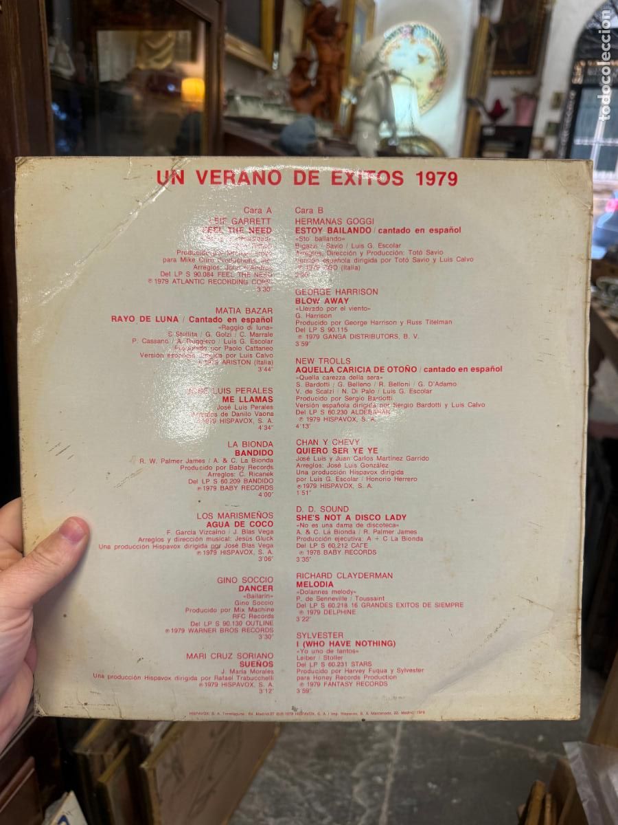 Discos de vinilo: LP UN VERANO DE EXITOS 1979 - Foto 2