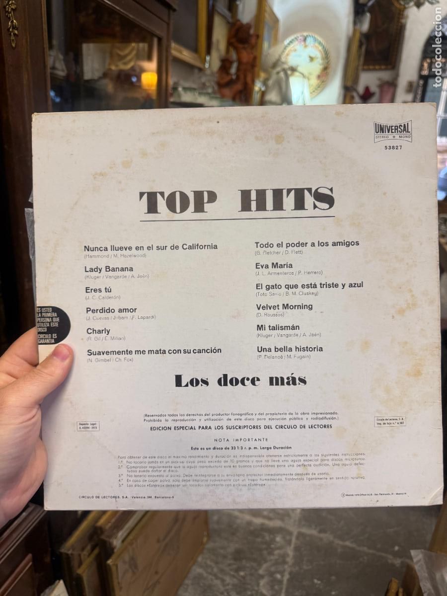 Discos de vinilo: LP TOP HITS -------- - Foto 2