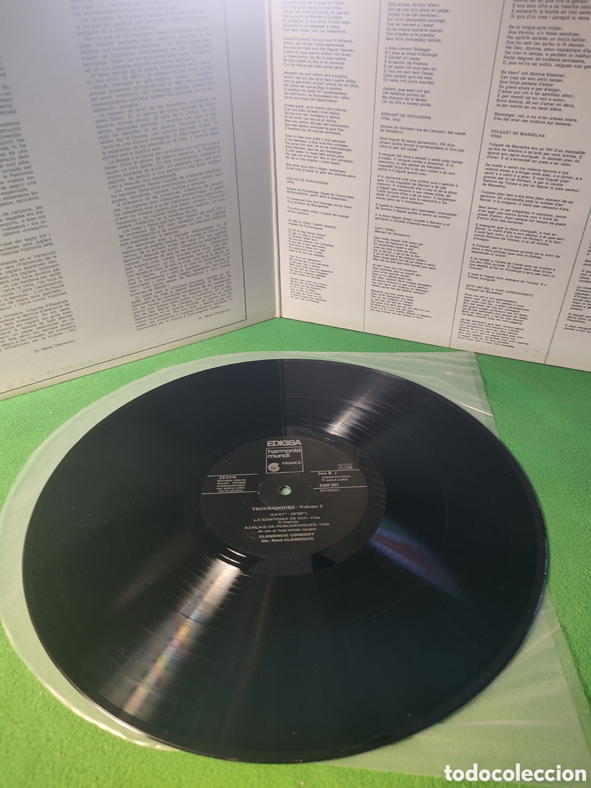 Discos de vinilo: Clemencic Consort - Troubadours Vol 2 - Foto 2