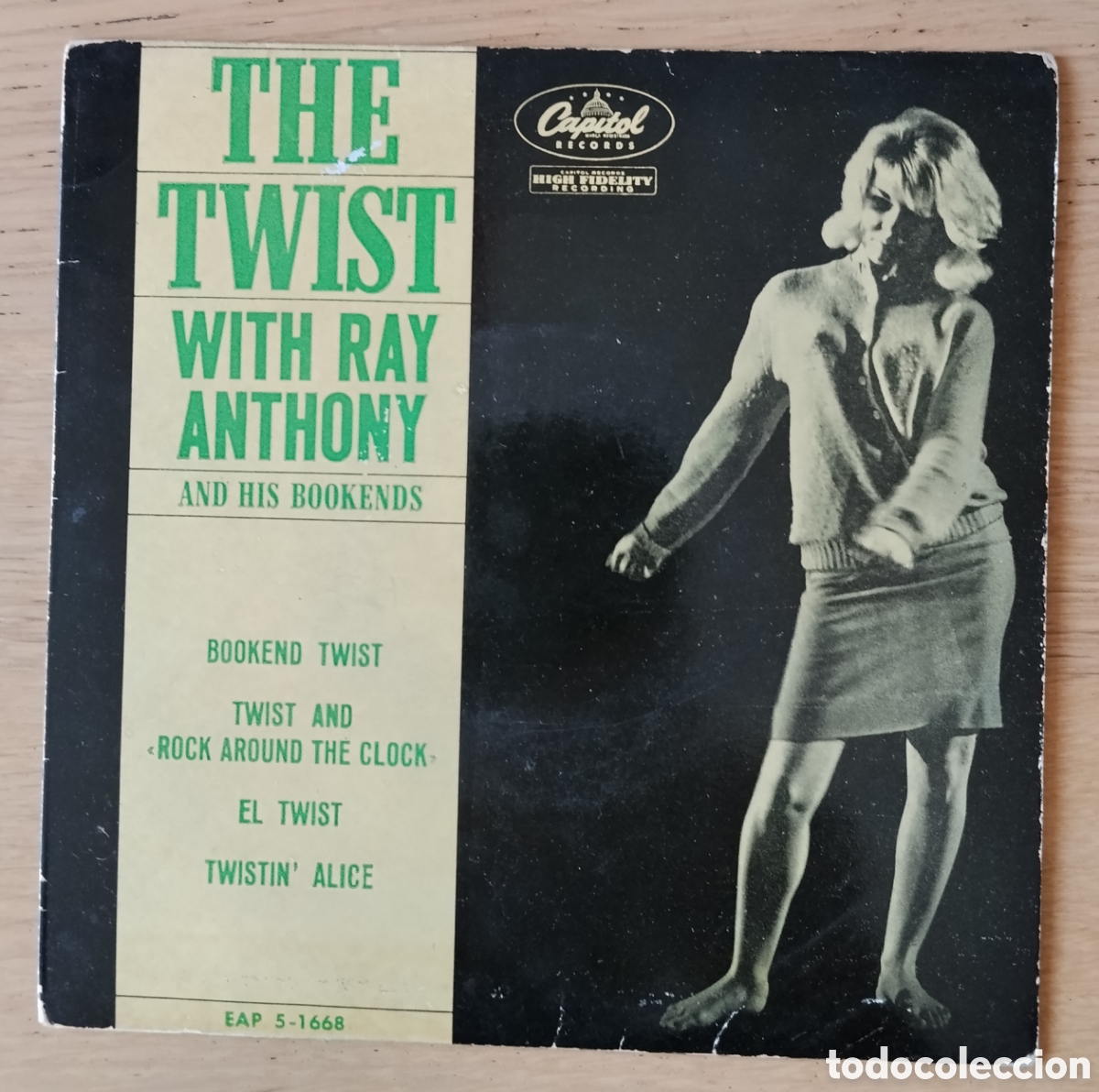 Discos de vinilo: RAY ANTHONY & HIS BOOKENDS: &rdquo;THE TWIST&rdquo; E.P. VINILO 1962
