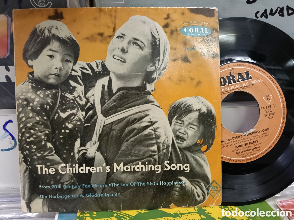 Discos de vinilo: The Lennon sisters ep the children's marching song b.s.o. Espa&ntilde;a 1959