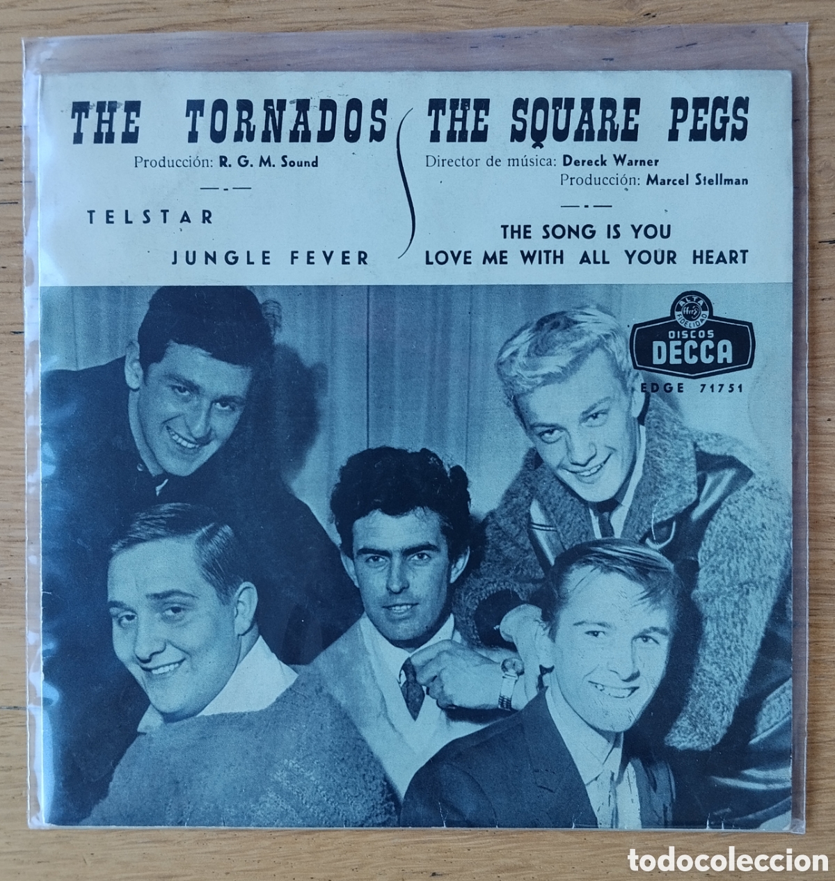 Discos de vinilo: THE TORNADOS/ THE SQUARE PEGS: &rdquo;TELSTAR/ THE SONG IS YOU&rdquo; E.P. VINILO 1962