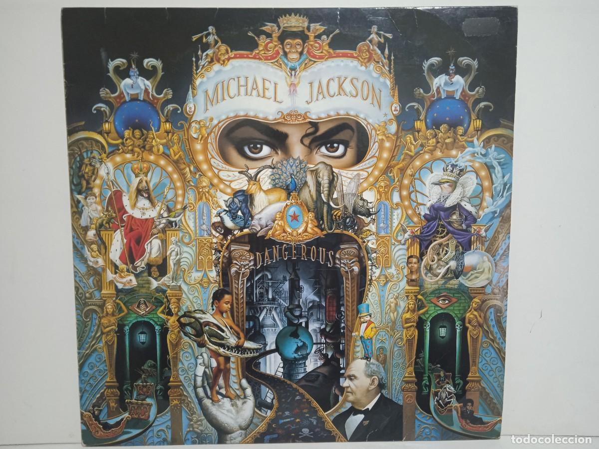 Discos de vinilo: Michael Jackson - Dangerous - 2 x LP - Fundas Interiores - 1991 - Primera Edici&oacute;n Espa&ntilde;ola