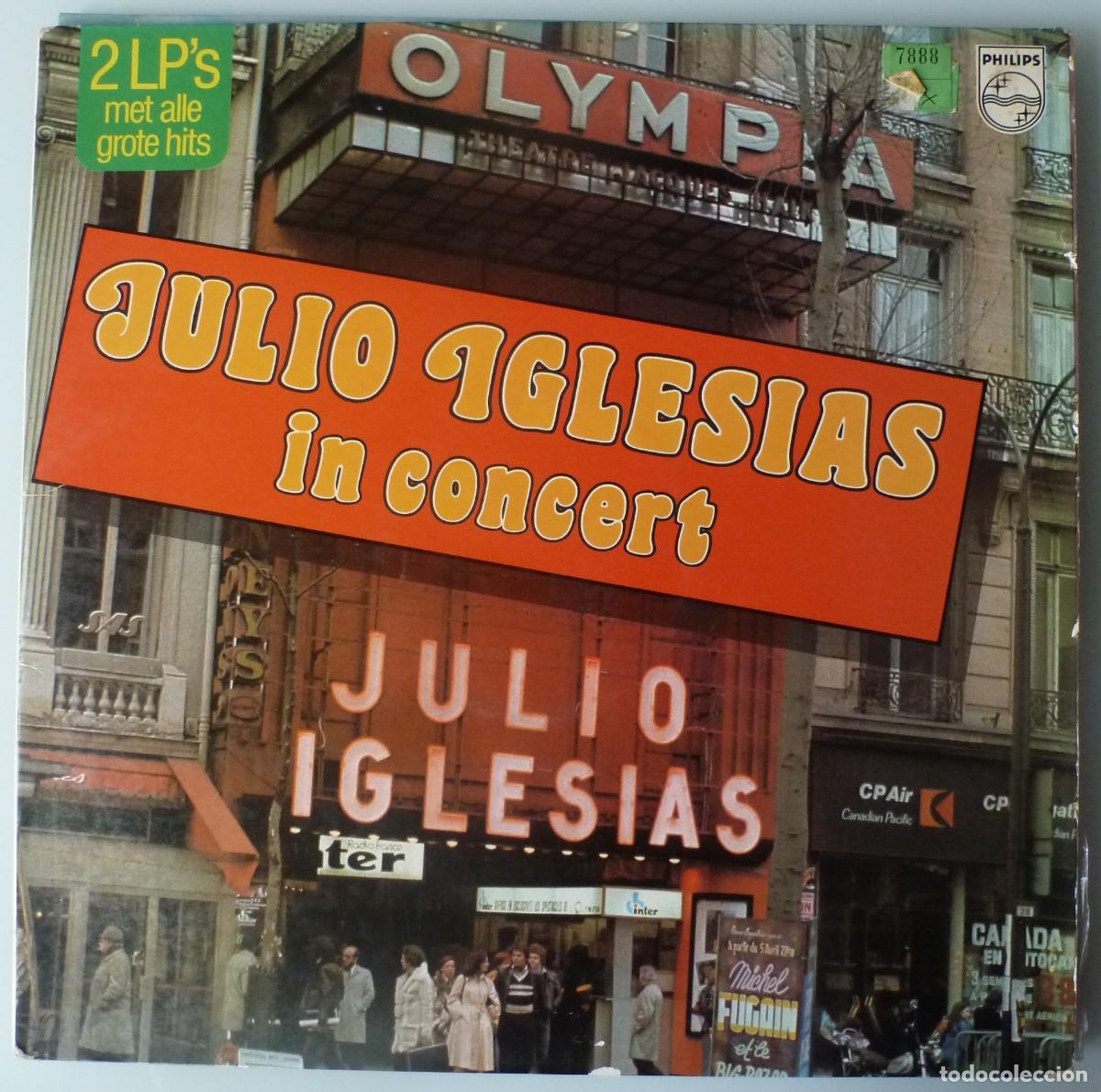 Discos de vinilo: JULIO IGLESIAS - IN CONCERT (2 X LP PHILIPS 1976) EDICION HOLANDESA
