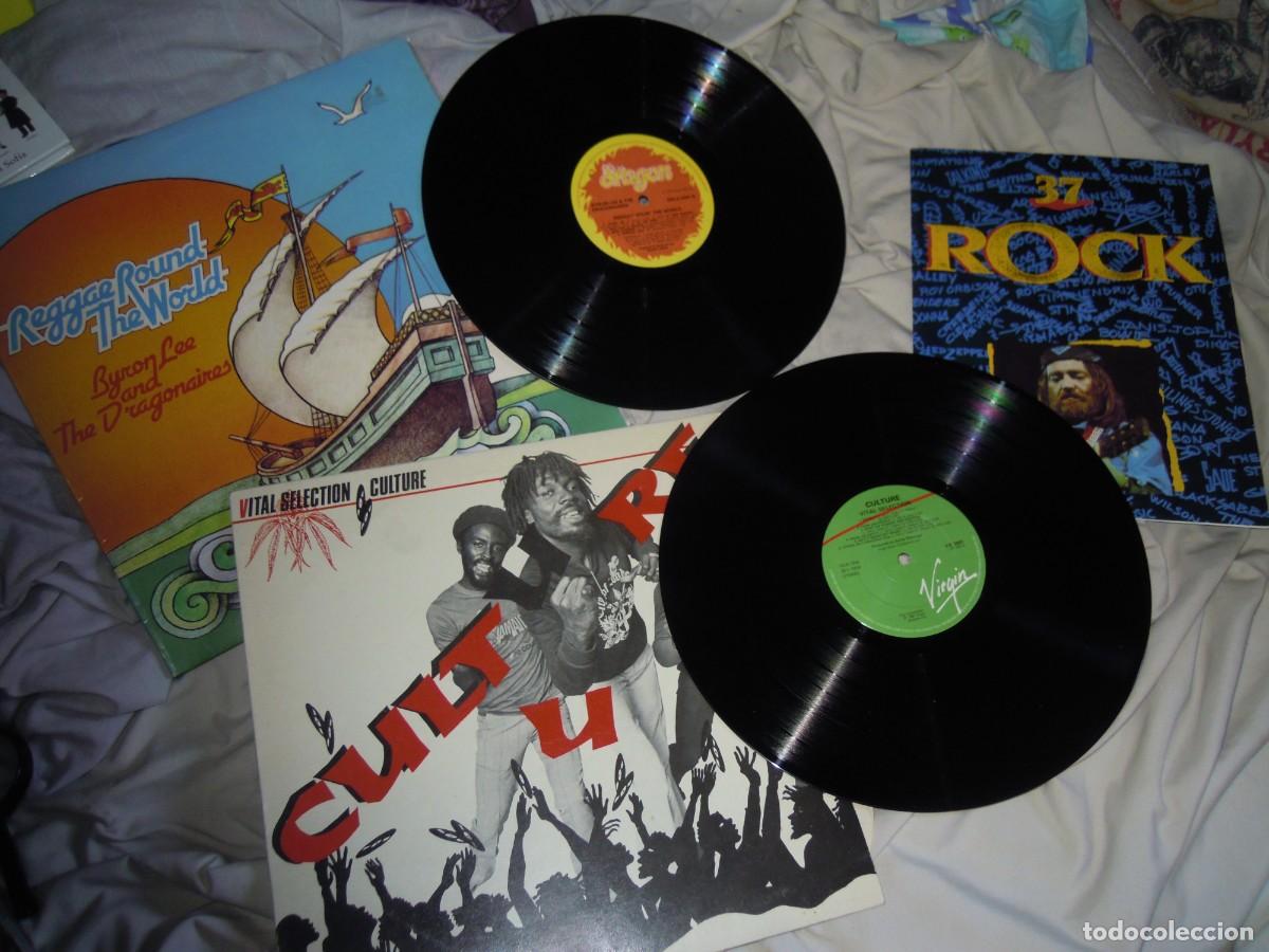 Vinyl records: LOTE LP VITAL SELECTION: CULTURE, 1981, BYRON LEE & DRAGONAIRES + FASC&Iacute;CULO 1991, REGGAE, CALYPSO