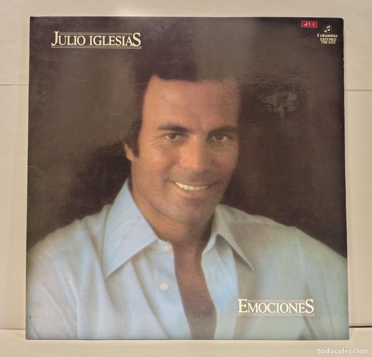 Discos de vinilo: JULIO IGLESIAS - EMOCIONES. VINILO (LP, ALBUM). Carpeta doble (plegable). CCM2