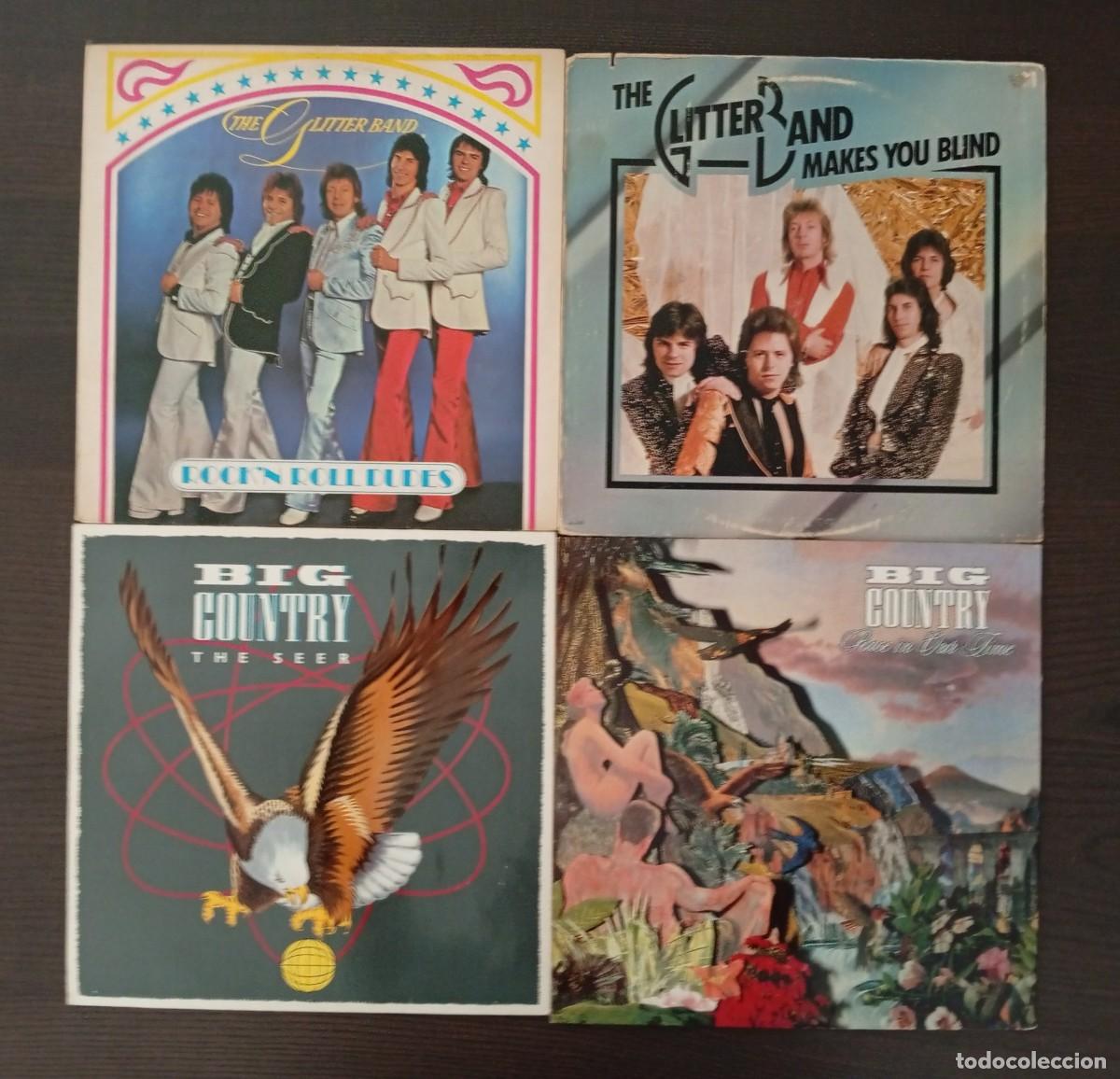 Discos de vinilo: LOTE 23 VINILOS GLAM ROCK FOLK POP