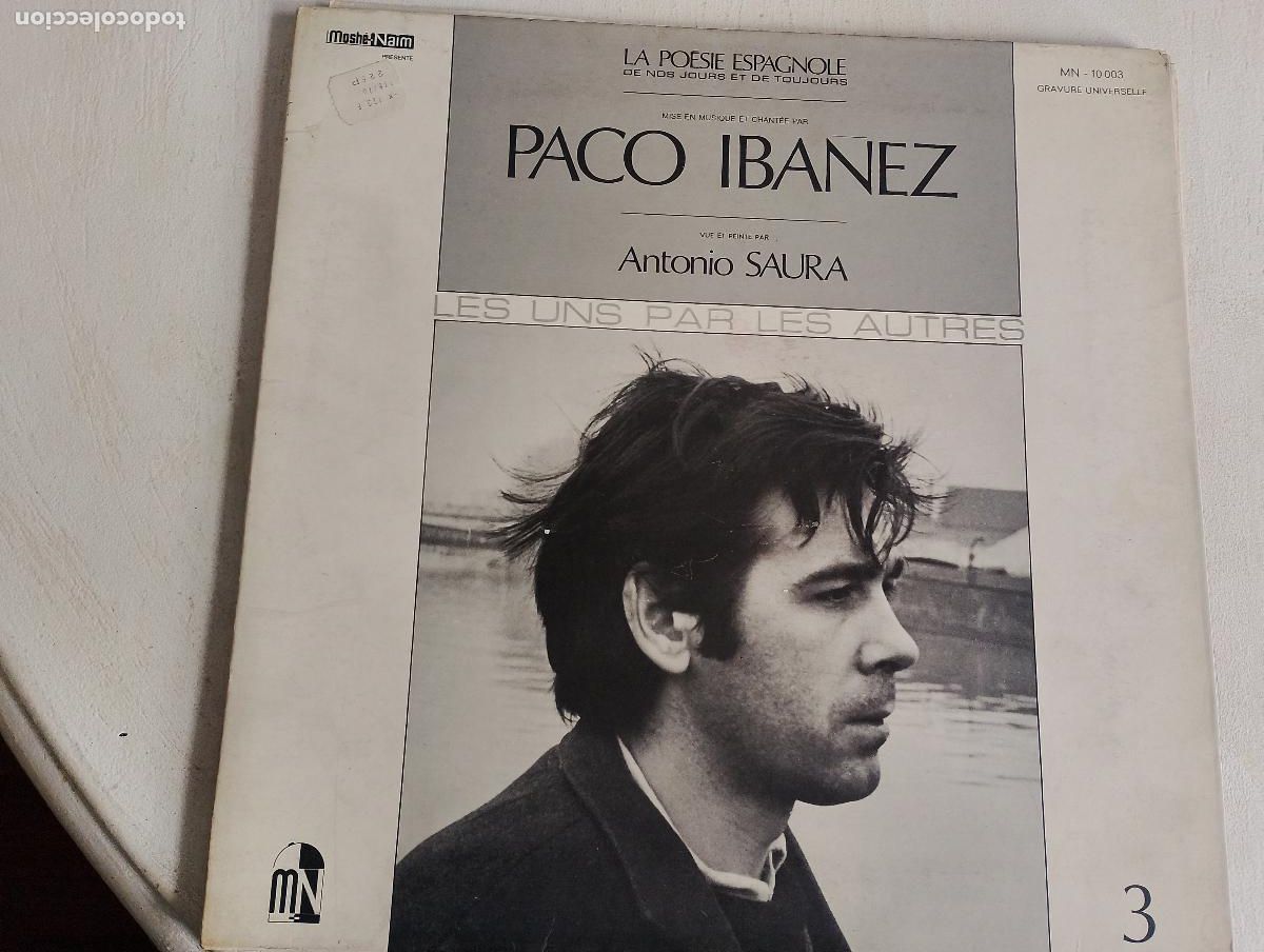 Discos de vinilo: Paco Iba&ntilde;ez &ndash; La Po&eacute;sie Espagnole De Nos Jours Et De Toujours, 1969 primera edicion, doble portada