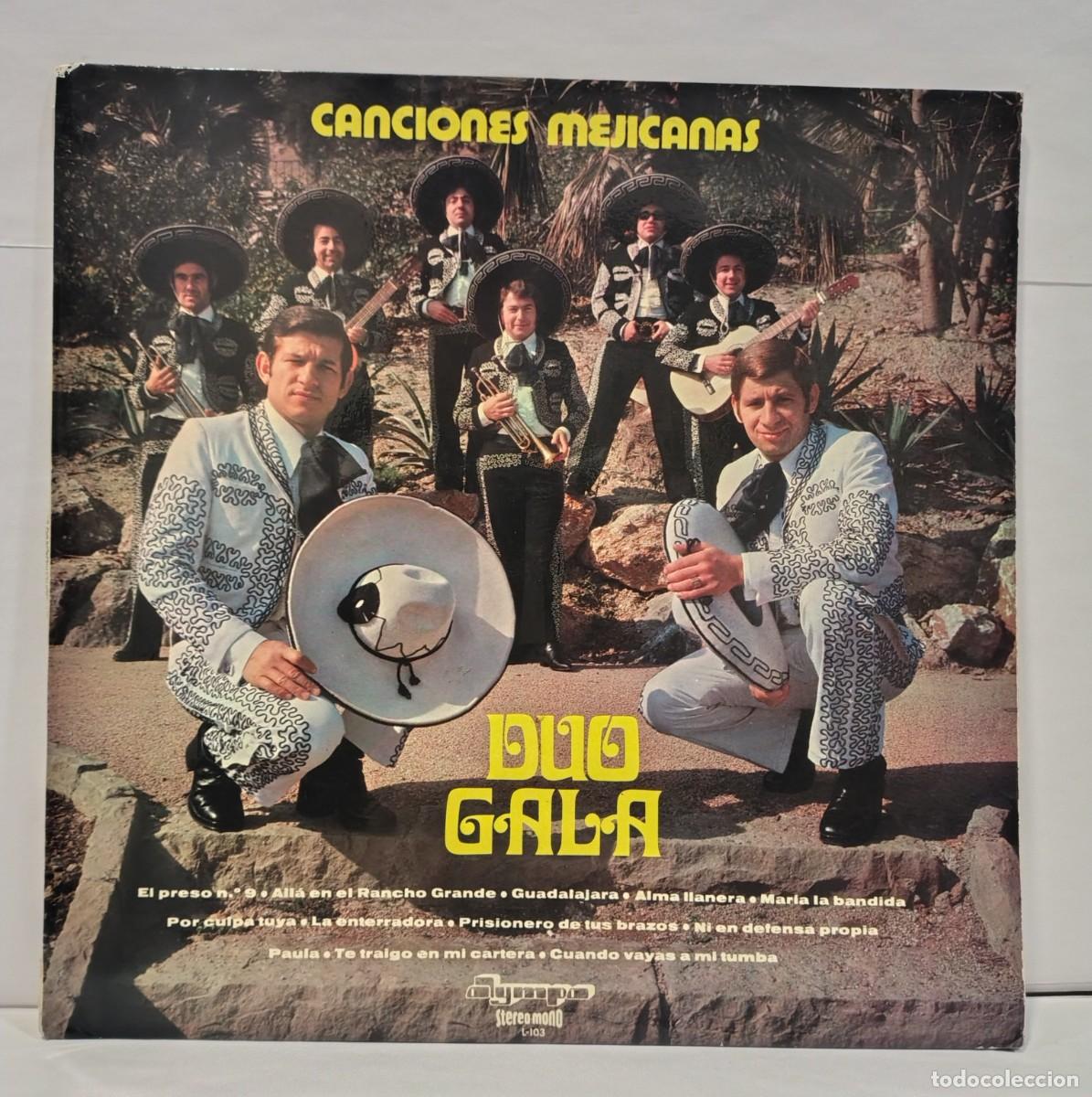Discos de vinilo: DUO GALA - CANCIONES MEJICANAS. RANCHERAS. VINILO (LP, ALBUM). CCM2