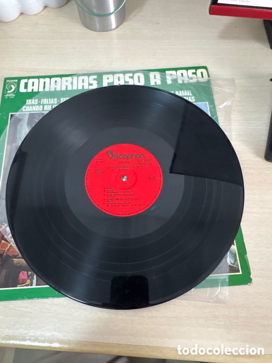 Discos de vinilo: DISCO VINILO CANARIAS PASO A PASO FOLKLORE 1973 - Foto 2
