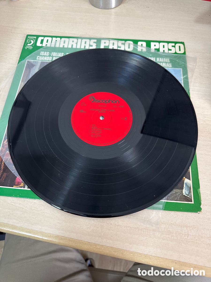Discos de vinilo: DISCO VINILO CANARIAS PASO A PASO FOLKLORE 1973 - Foto 3