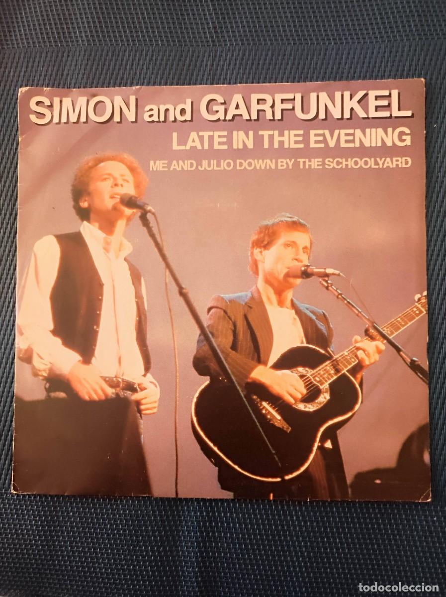 Discos de vinilo: Vinilo Single 45 RPM Simon and Garfunkel &ndash; Late In The Evening (Edici&oacute;n Francesa 1982)
