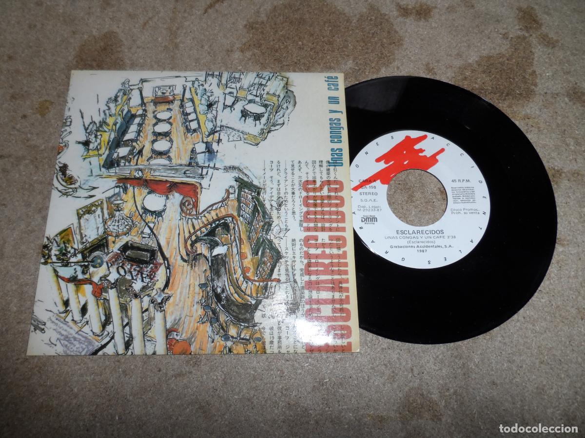 Discos de vinilo: ESCLARECIDOS - UNAS CONGAS Y UN CAFE (SPAIN 1987)