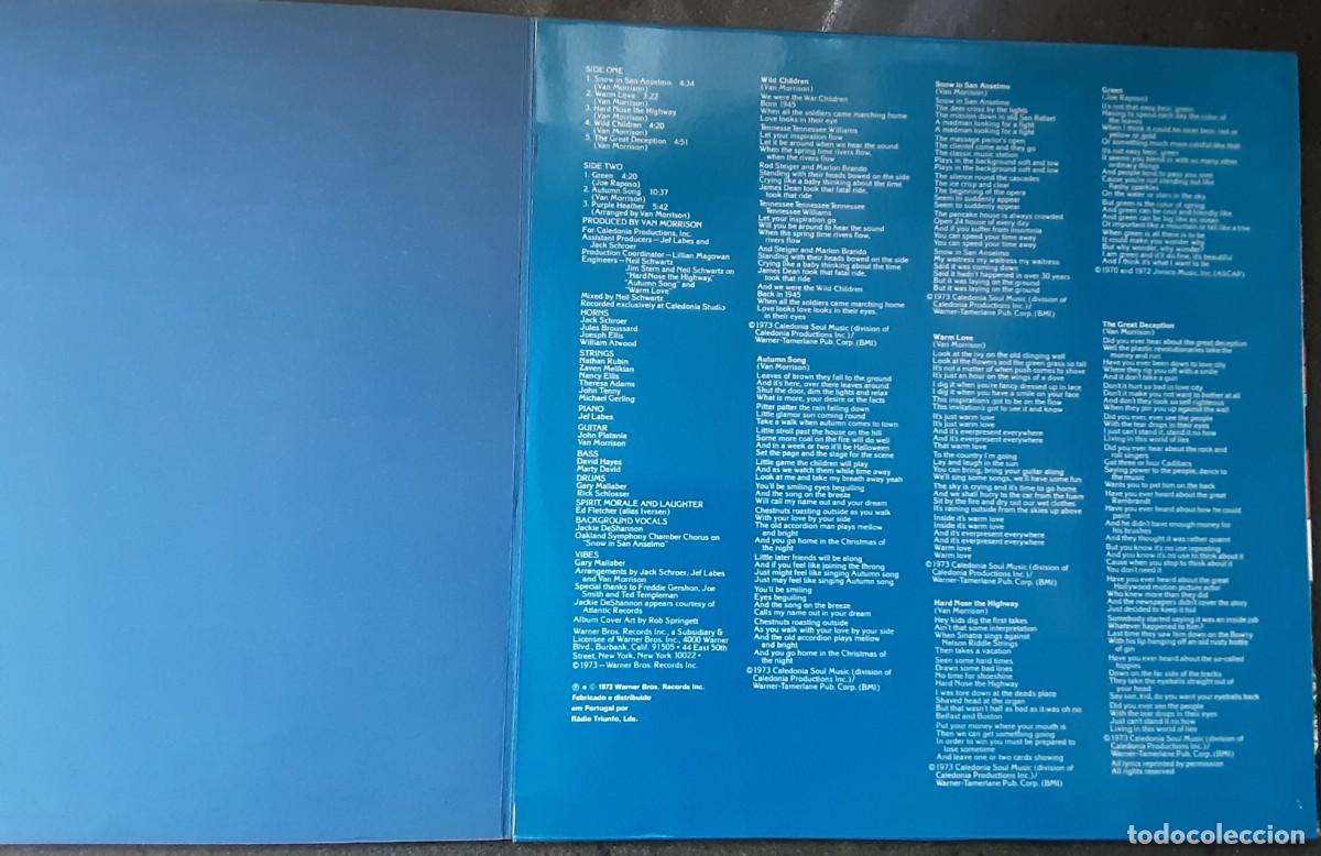Discos de vinilo: Lp VAN MORRISON; Hard nose the highway - Foto 2
