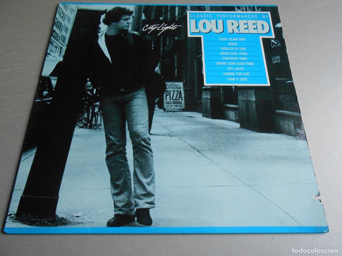 Discos de vinilo: LOU REED - CITY LIGHTS -, LP, CONEY ISLAND BABY + 8, A&Ntilde;O 1985, ARISTA ALB6-8390, MADE IN USA