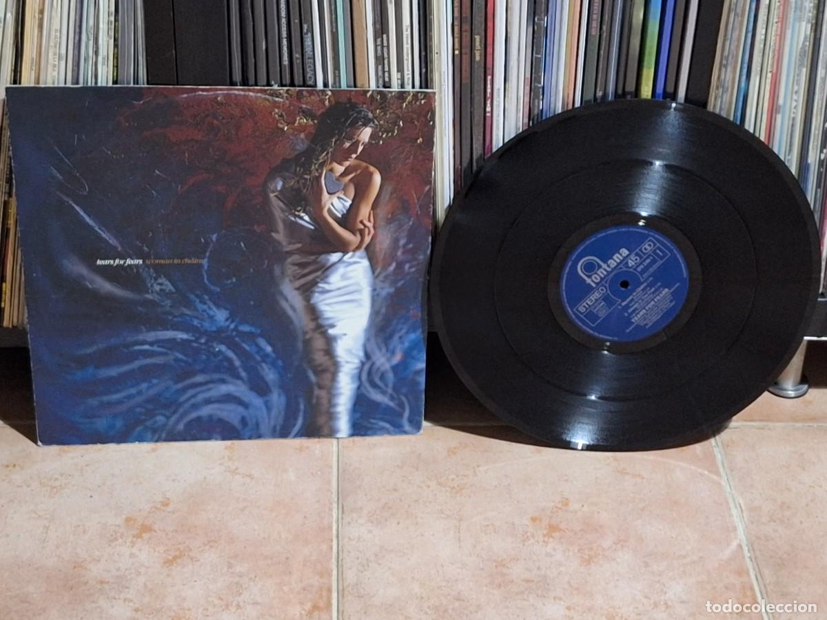 Discos de vinilo: Tears For Fears &lrm;&ndash; Woman In Chains MAXI Fontana &lrm;&ndash; 876 249-1 UK