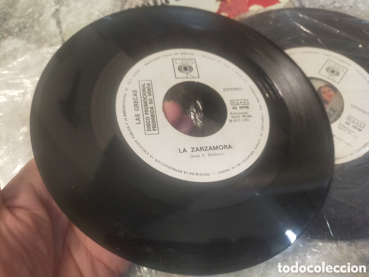 Discos de vinilo: Single Doble Promocional Las Grecas - Gipsy Rock - Foto 6