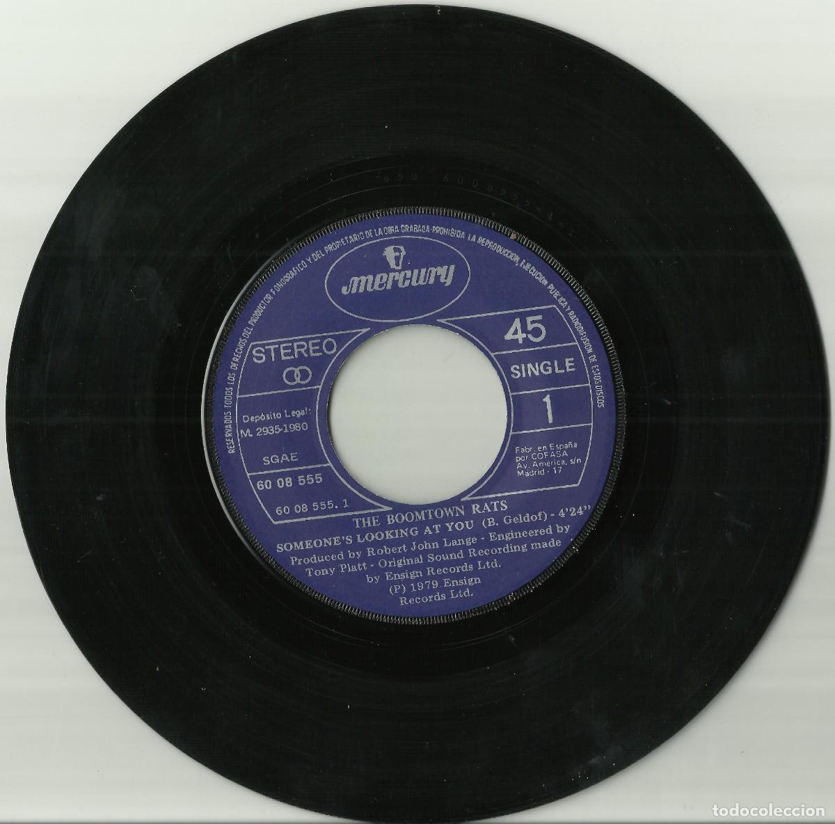 Discos de vinilo: THE BOOMTOWN RATS single 1980 - Foto 3