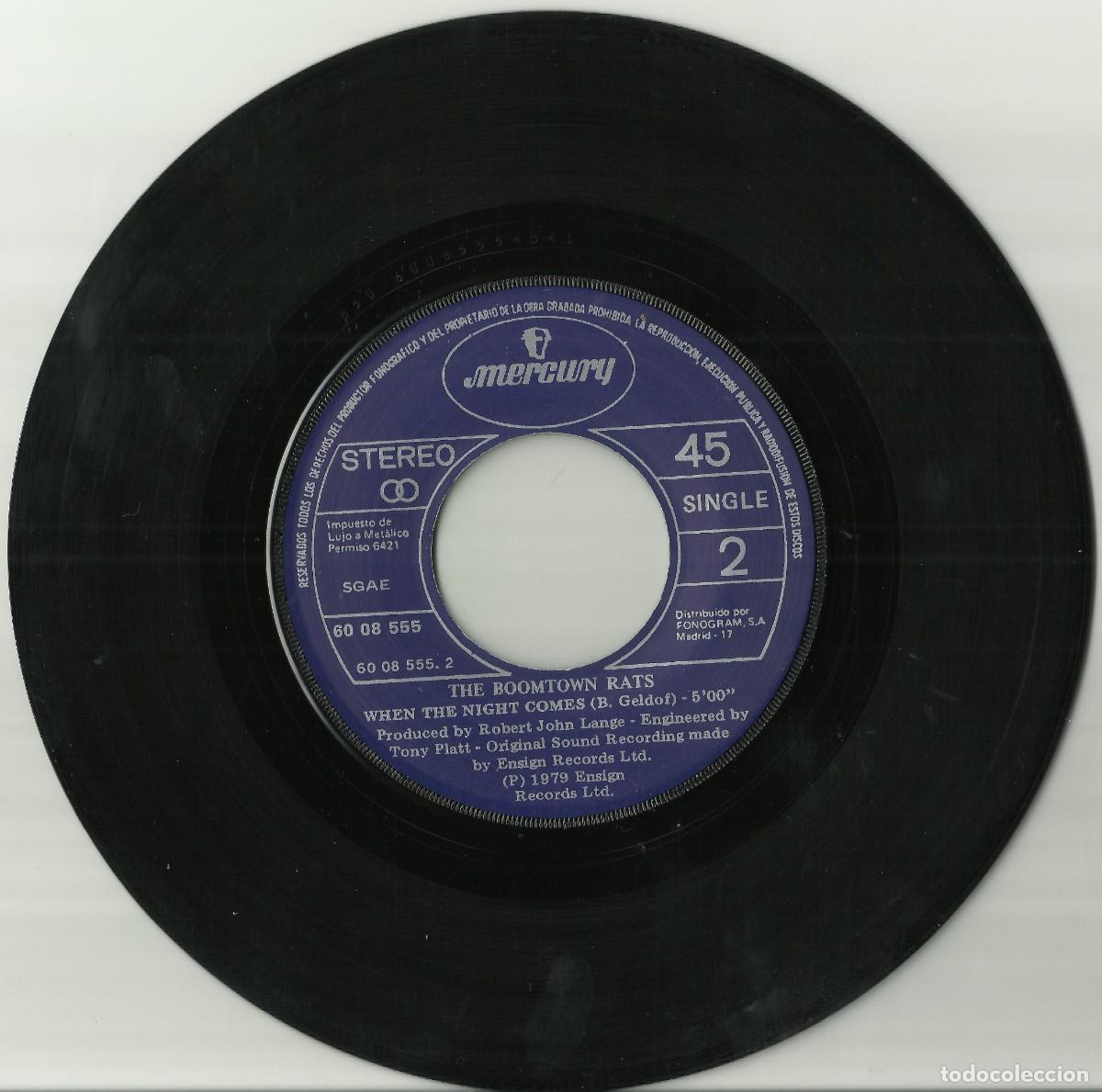 Discos de vinilo: THE BOOMTOWN RATS single 1980 - Foto 4